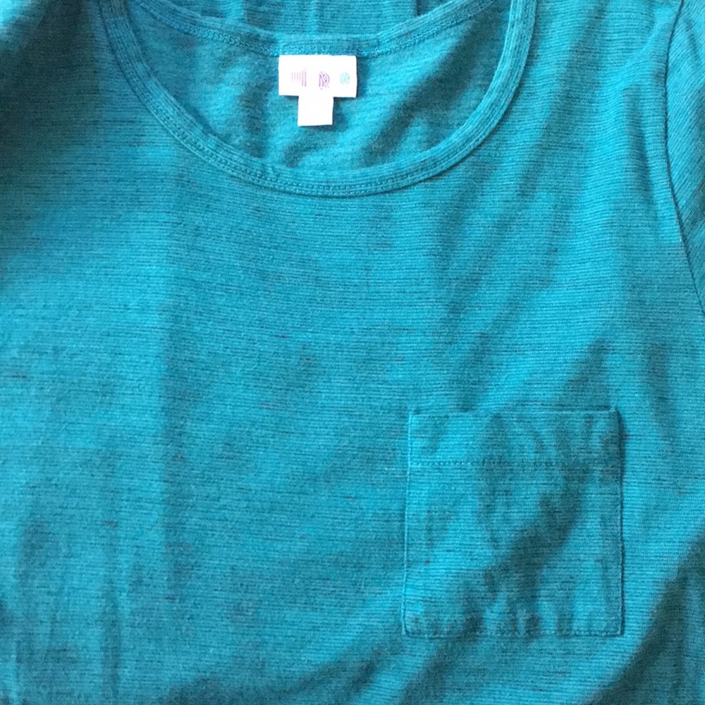 Lularoe Carly M. Teal and black. Used.